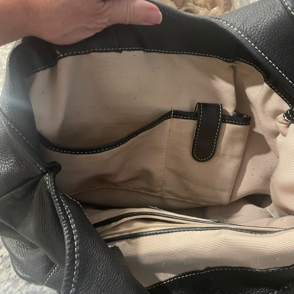 Talbots Gorgeous Leather Bag, no corner wear no stains - Picture 11 of 12